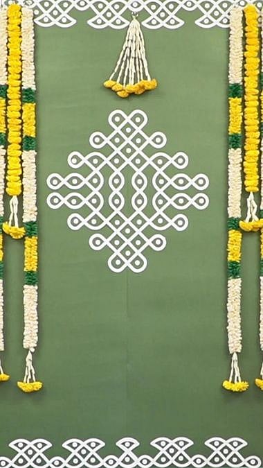 Muggu pattern decoration